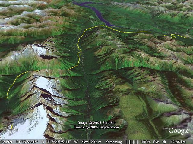 Picture of Jasper National Park with track.